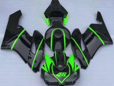 04-05 Negro Brillante & Verde Alta Visibilidad CBR1000RR Carenados Moto