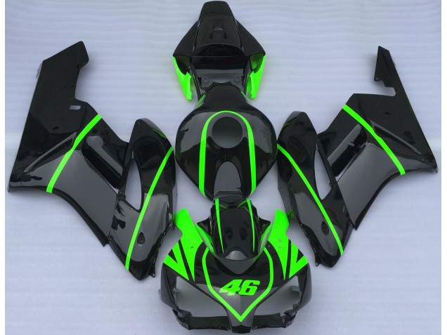 04-05 Negro Brillante & Verde Alta Visibilidad CBR1000RR Carenados Moto 04-05 Negro Brillante & Verde Alta Visibilidad CBR1000RR Carenados Moto