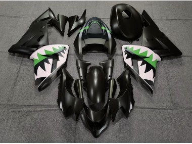 04-05 Negro Mate & Verde ZX10R Carenados Moto