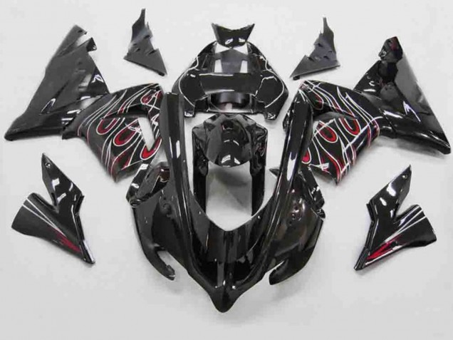 04-05 Rojo Negro Llama ZX10R Carenados Moto 04-05 Rojo Negro Llama ZX10R Carenados Moto