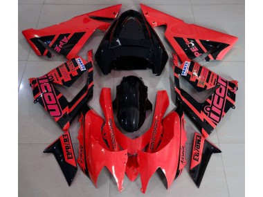 04-05 Rojo & Negro & Logotipos ZX10R Carenados Moto