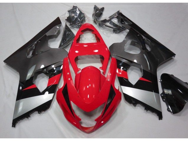 04-05 Rojo & Plata Brillo GSXR 600-750 Carenados Moto 04-05 Rojo & Plata Brillo GSXR 600-750 Carenados Moto