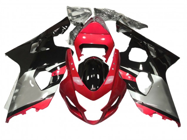 04-05 Rojo Plata & Negro GSXR 600-750 Carenados Moto 04-05 Rojo Plata & Negro GSXR 600-750 Carenados Moto
