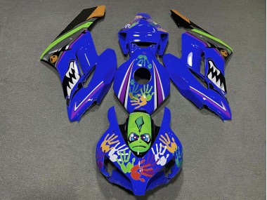 04-05 Tiburón Azul Oscuro CBR1000RR Carenados Moto