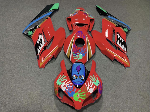 04-05 Tiburón Rojo CBR1000RR Carenados Moto 04-05 Tiburón Rojo CBR1000RR Carenados Moto