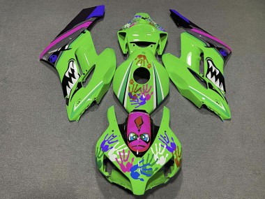 04-05 Tiburón Verde & Morado CBR1000RR Carenados Moto