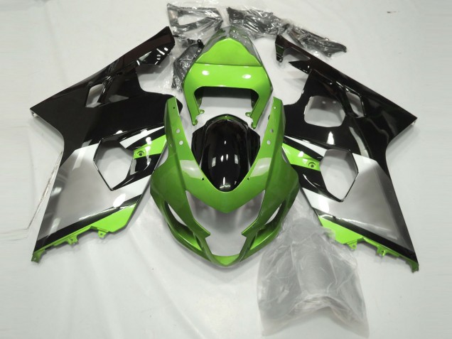 04-05 Verde Claro Plateado & Negro GSXR 600-750 Carenados Moto 04-05 Verde Claro Plateado & Negro GSXR 600-750 Carenados Moto