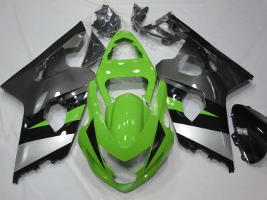 04-05 Verde & Plata GSXR 600-750 Carenados Moto
