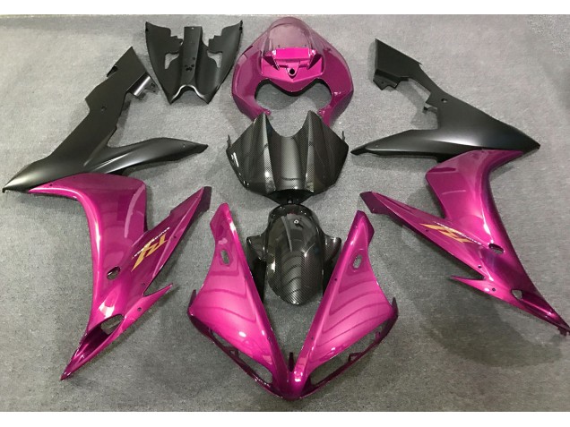04-06 Estilo Rosa Intenso & Fibra De Carbono R1 Carenados Moto 04-06 Estilo Rosa Intenso & Fibra De Carbono R1 Carenados Moto