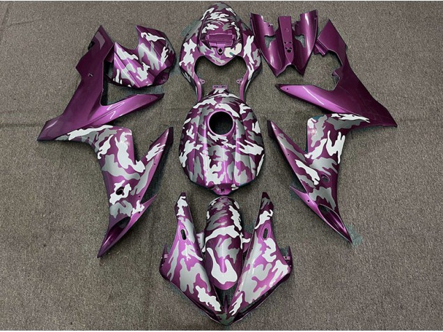 04-06 Magenta Oscuro Camuflaje R1 Carenados Moto 04-06 Magenta Oscuro Camuflaje R1 Carenados Moto