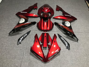 04-06 Rojo Brillante & Logotipos R1 Carenados Moto