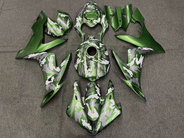 04-06 Verde Oscuro Camuflaje R1 Carenados Moto