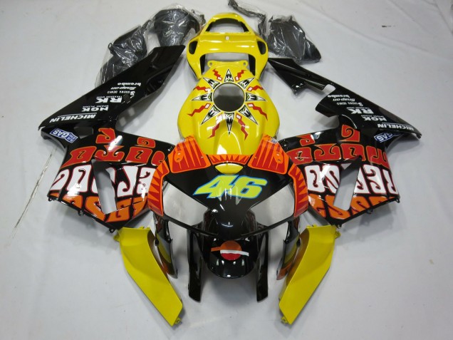 05-06 Amarillo Rossi CBR600RR Carenados Moto 05-06 Amarillo Rossi CBR600RR Carenados Moto
