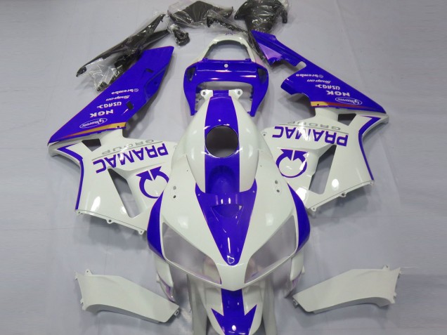 05-06 Azul & Blanco Personalizado CBR600RR Carenados Moto