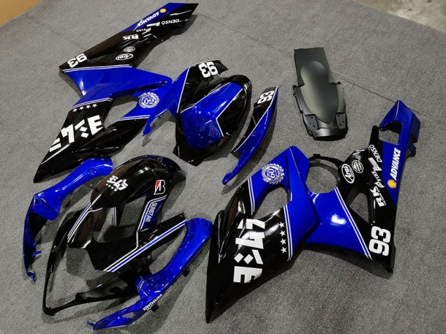 05-06 Azul Brillante & Negro GSXR 1000 Carenados Moto 05-06 Azul Brillante & Negro GSXR 1000 Carenados Moto