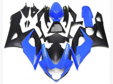 05-06 Bases En Azul Claro Brillante & Negro Mate GSXR 1000 Carenados Moto