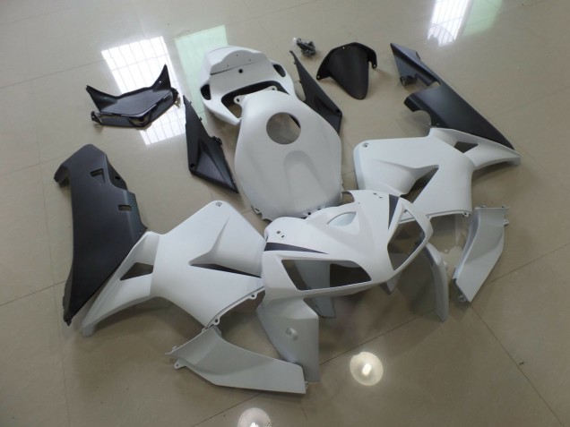 05-06 Blanco Mate & Negro CBR600RR Carenados Moto 05-06 Blanco Mate & Negro CBR600RR Carenados Moto