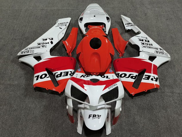 05-06 Blanco Rojo & Naranja Repsol CBR600RR Carenados Moto