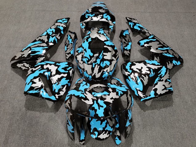 05-06 Camuflaje & Azul Claro CBR600RR Carenados Moto 05-06 Camuflaje & Azul Claro CBR600RR Carenados Moto