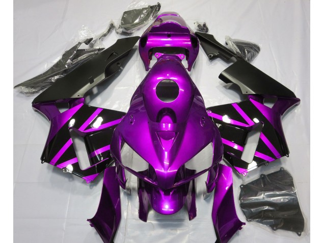 05-06 Diseño Morado & Negro Brillante CBR600RR Carenados Moto 05-06 Diseño Morado & Negro Brillante CBR600RR Carenados Moto