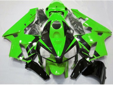 05-06 Diseño Verde & Negro Brillante CBR600RR Carenados Moto