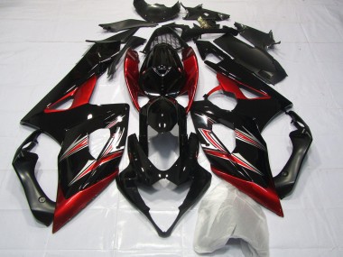 05-06 Llamarada Roja & Negra GSXR 1000 Carenados Moto