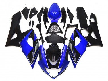 05-06 Negro & Azul Brillante Con Plata GSXR 1000 Carenados Moto