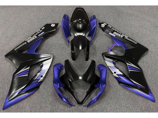 05-06 Negro Mate & Azul GSXR 1000 Carenados Moto 05-06 Negro Mate & Azul GSXR 1000 Carenados Moto