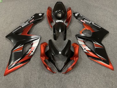 05-06 Negro Mate & Naranja GSXR 1000 Carenados Moto