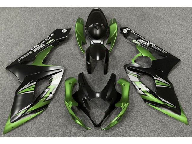 05-06 Negro Mate & Verde GSXR 1000 Carenados Moto 05-06 Negro Mate & Verde GSXR 1000 Carenados Moto