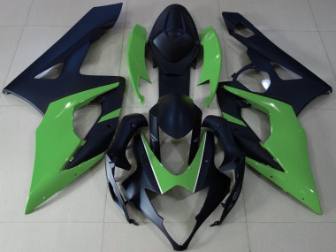 05-06 Negro Mate & Verde GSXR 1000 Carenados Moto