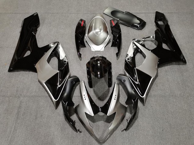 05-06 Plata & Negro GSXR 1000 Carenados Moto 05-06 Plata & Negro GSXR 1000 Carenados Moto