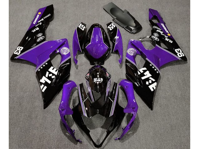 05-06 Púrpura Brillante & Negro Personalizado GSXR 1000 Carenados Moto 05-06 Púrpura Brillante & Negro Personalizado GSXR 1000 Carenados Moto