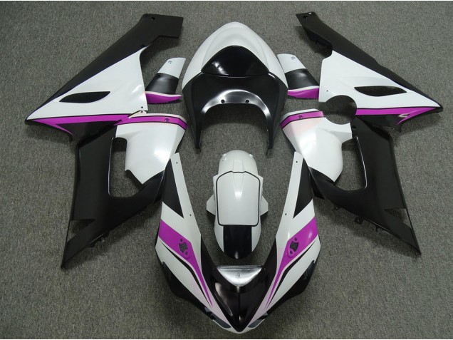 05-06 Rosa Blanco & Negro ZX6R Carenados Moto 05-06 Rosa Blanco & Negro ZX6R Carenados Moto