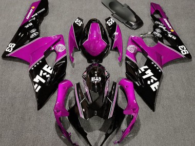 05-06 Rosa Brillante & Negro Personalizado GSXR 1000 Carenados Moto