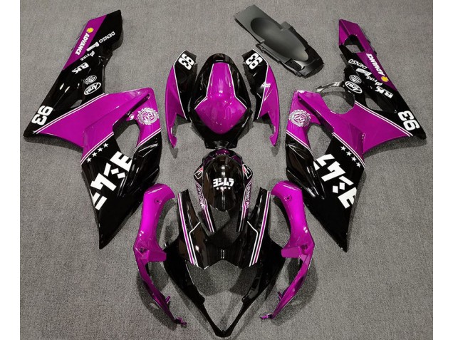 05-06 Rosa Brillante & Negro Personalizado GSXR 1000 Carenados Moto 05-06 Rosa Brillante & Negro Personalizado GSXR 1000 Carenados Moto