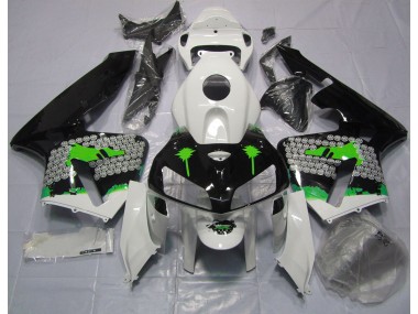 05-06 Salpicadura Verde Sobre Negro Brillante CBR600RR Carenados Moto