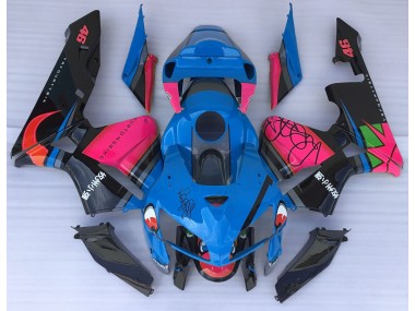 05-06 Tiburón Azul & Rosa CBR600RR Carenados Moto