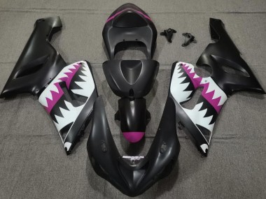 05-06 Tiburón Negro Mate & Rosa ZX6R Carenados Moto
