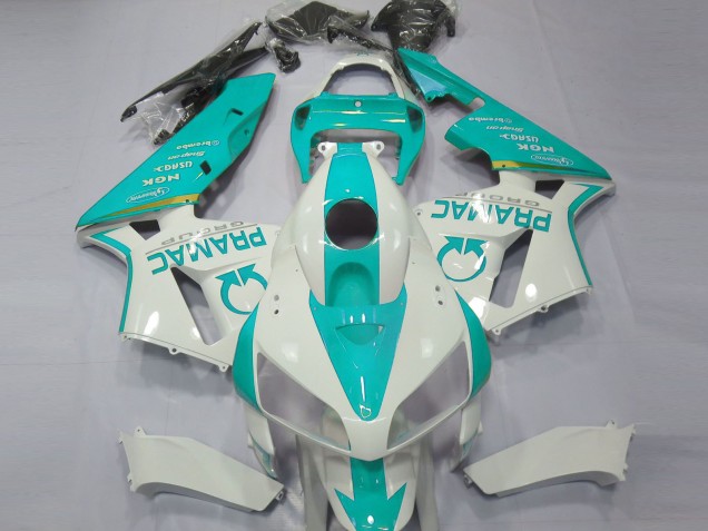 05-06 Verde Azulado Personalizado CBR600RR Carenados Moto 05-06 Verde Azulado Personalizado CBR600RR Carenados Moto