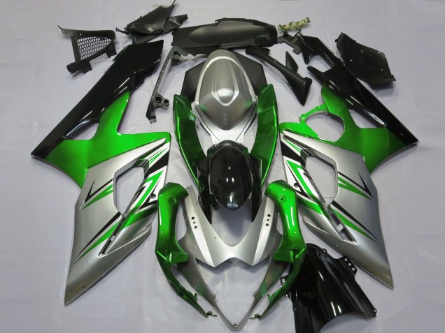 05-06 Verde Plata & Negro GSXR 1000 Carenados Moto 05-06 Verde Plata & Negro GSXR 1000 Carenados Moto