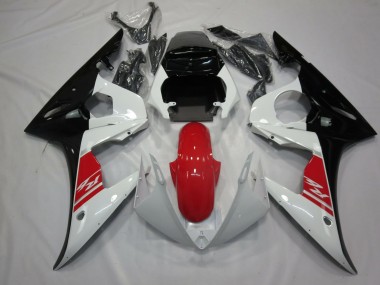 05 Negro Blanco & Rojo R6 Carenados Moto