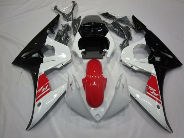 05 Negro Blanco & Rojo R6 Carenados Moto 05 Negro Blanco & Rojo R6 Carenados Moto