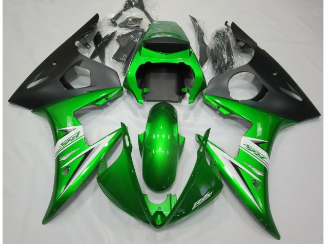 05 Verde Brillante & Blanco R6 Carenados Moto 05 Verde Brillante & Blanco R6 Carenados Moto