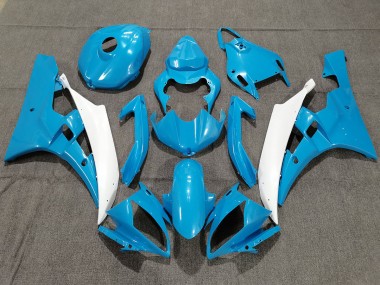 06-07 Azul & Blanco Con Perla R6 Carenados Moto