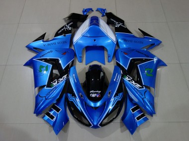 06-07 Azul Líquido & Logotipos ZX10R Carenados Moto