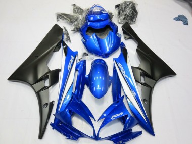 06-07 Azul Negro Mate R6 Carenados Moto