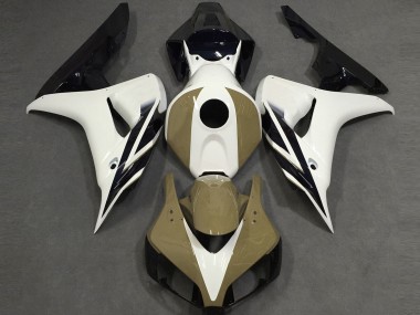 06-07 Blanco Brillante Bronceado Negro CBR1000RR Carenados Moto