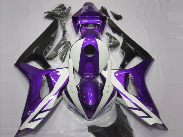 06-07 Blanco Brillante & Morado CBR1000RR Carenados Moto 06-07 Blanco Brillante & Morado CBR1000RR Carenados Moto