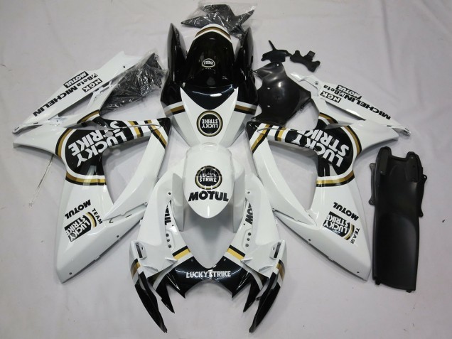 06-07 Blanco & Negro Lucky Strike GSXR 600-750 Carenados Moto 06-07 Blanco & Negro Lucky Strike GSXR 600-750 Carenados Moto